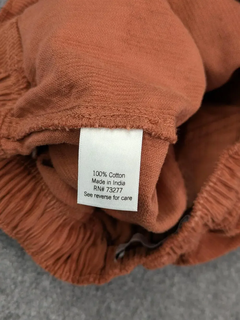 SO Shorts Juniors XS Rust Brown Corduroy Check High Rise Drawstring Tassel